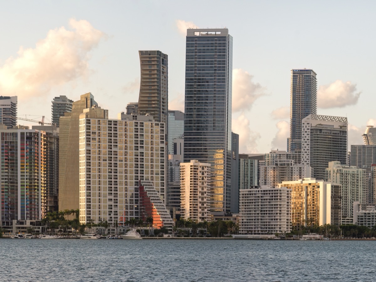 Vista aérea de Miami, destino de esta ruta